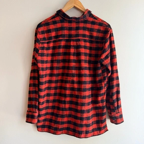 Madewell Flannel Oversized Ex-Boyfriend Shirt, Women's Size Small. - Picture 10 of 13